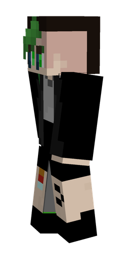 Black skin: body, left side render