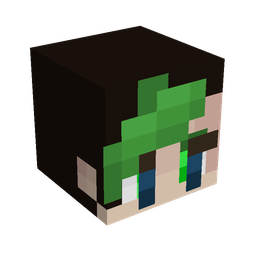 Black skin: head render