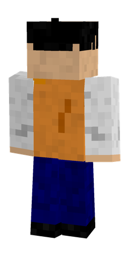 Blue skin: body, back render