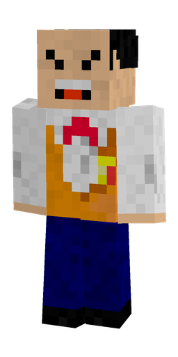 Blue skin: body, front render