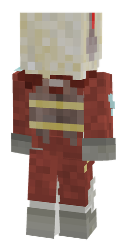 Red skin: body, back render