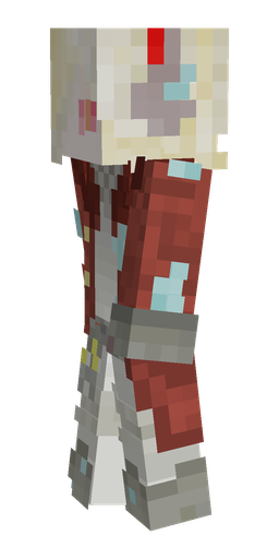 Red skin: body, left side render