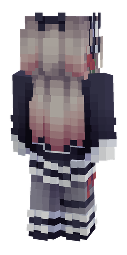 Blue skin: body, back render