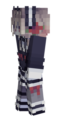Blue skin: body, left side render