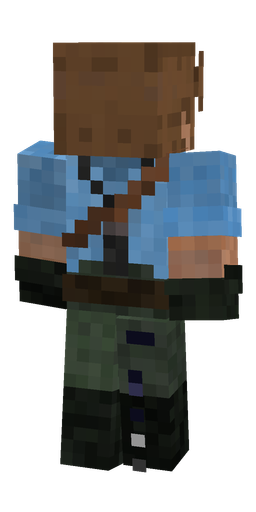 Black skin: body, back render