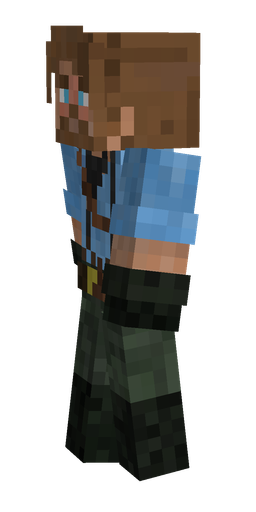 Black skin: body, left side render