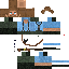 Black skin: raw texture render