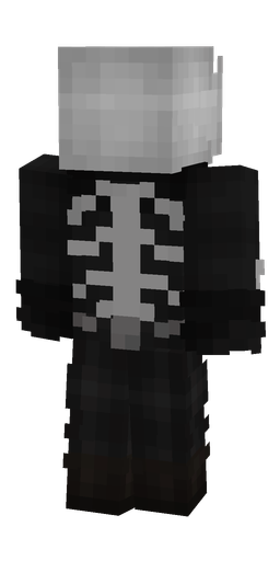 Black skin: body, back render