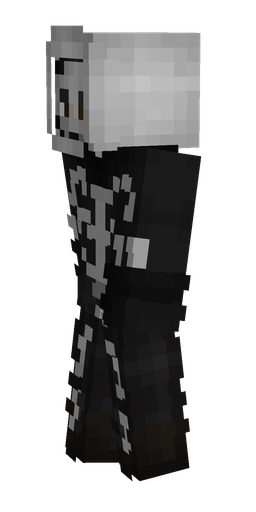 Black skin: body, left side render