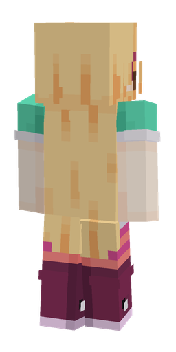 Orange skin: body, back render