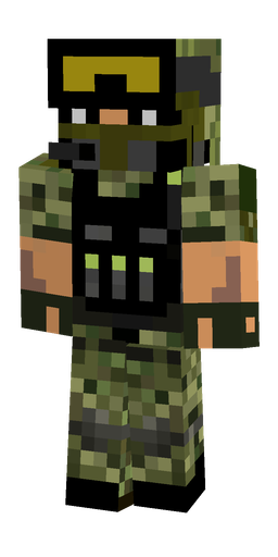 Black skin: body, front render
