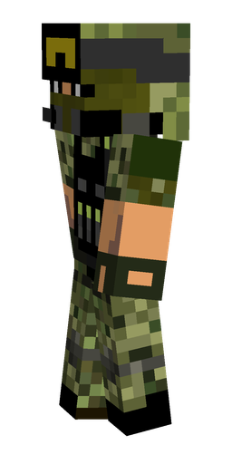 Black skin: body, left side render