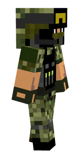 Black skin: body, right side render
