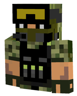 Black skin: bust render