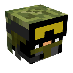 Black skin: head render