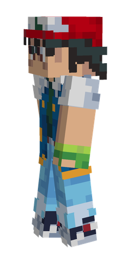 Blue skin: body, left side render