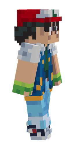 Blue skin: body, right side render
