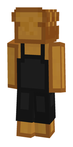Black skin: body, back render