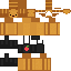 Black skin: raw texture render