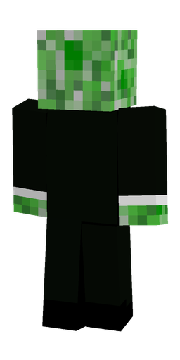 Black skin: body, back render
