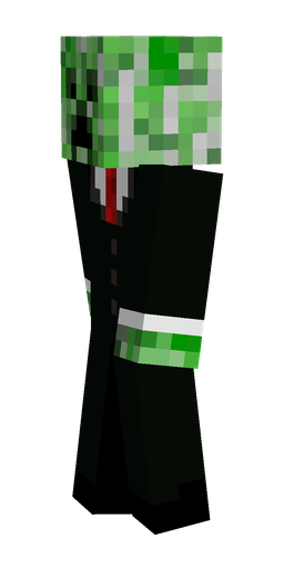 Black skin: body, left side render