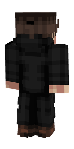 Black skin: body, back render