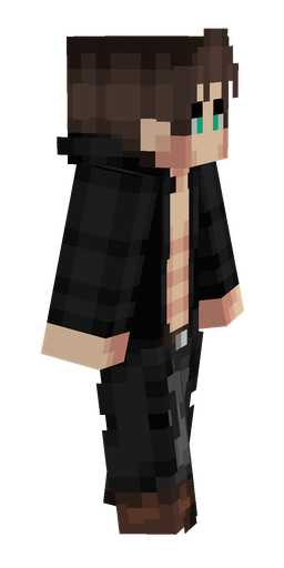 Black skin: body, right side render