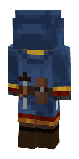 Blue skin: body, back render