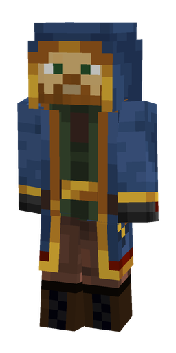 Blue skin: body, front render