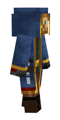 Blue skin: body, right side render