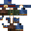 Blue skin: raw texture render