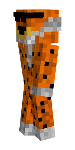 Brown skin: body, left side render