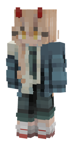 Blue skin: body, front render