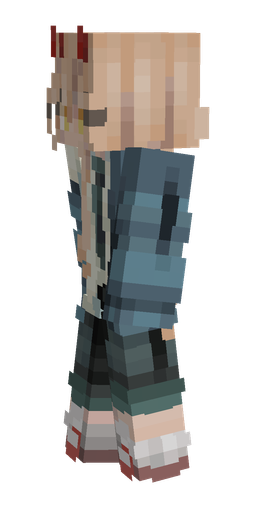 Blue skin: body, left side render