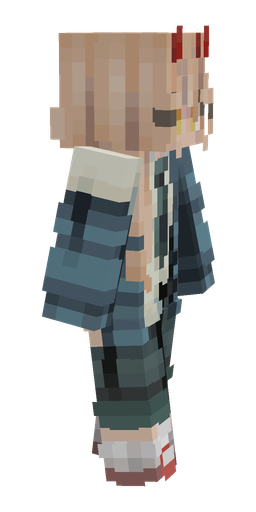 Blue skin: body, right side render