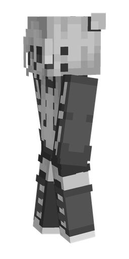 Black skin: body, left side render