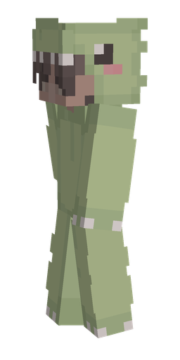 Green skin: body, left side render