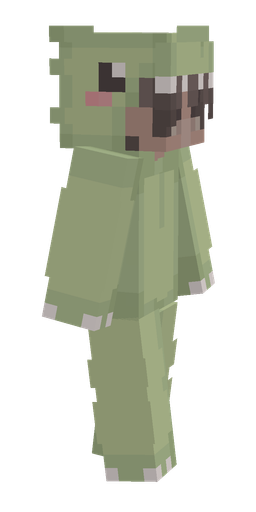Green skin: body, right side render