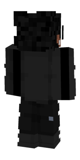 Black skin: body, back render