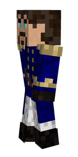 Black skin: body, left side render