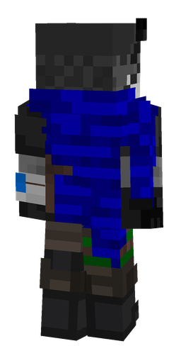 Black skin: body, back render