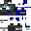 Black skin: raw texture render