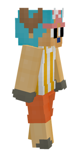 Blue skin: body, right side render