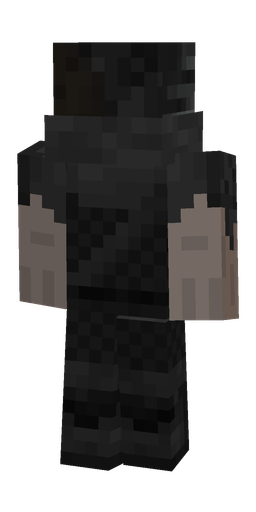 Black skin: body, back render