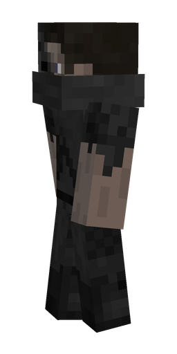 Black skin: body, left side render