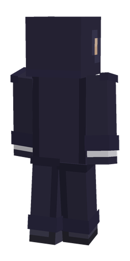 Blue skin: body, back render