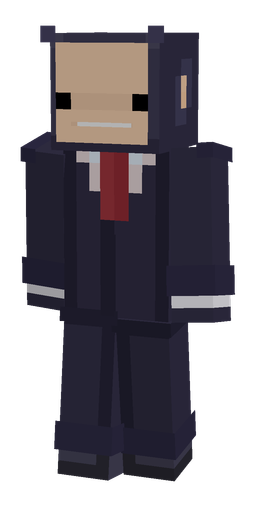 Blue skin: body, front render