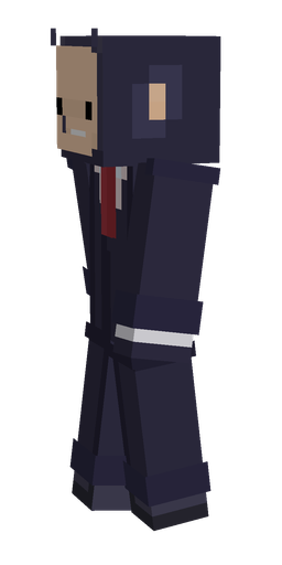 Blue skin: body, left side render