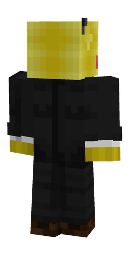 Black skin: body, back render