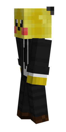 Black skin: body, left side render